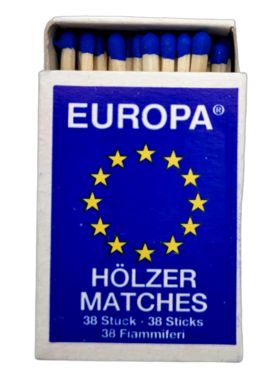 Boite de 38 allumettes fabriquées en europe