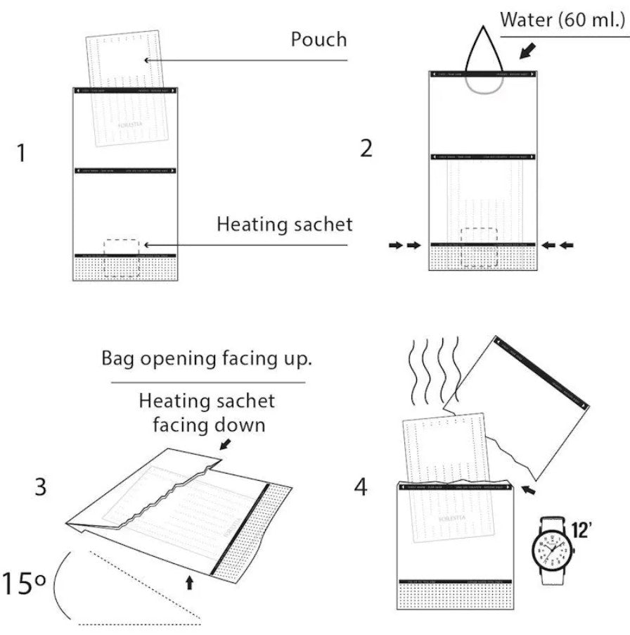 Repas Autochauffant Risotto de Saumon et Champignons